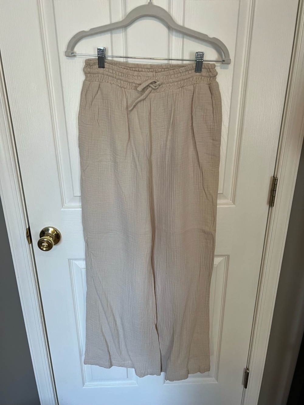 Ocean Drive Women’s Linen Pants - Beige